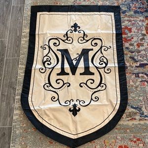 NWOT ‘M’ Outdoor Flag